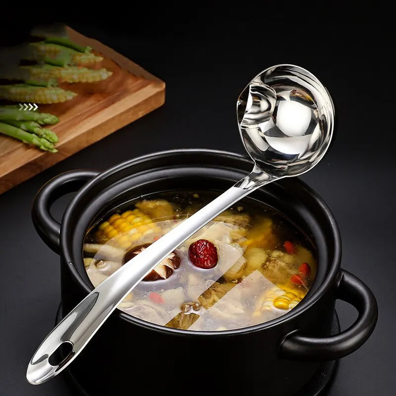 Stainless Steel Soup Colander Spoon