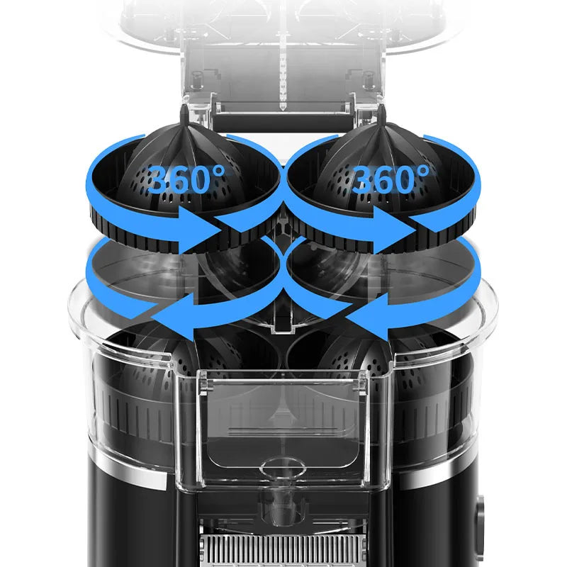 Portable Dual Head Wireless Fruit Juicer