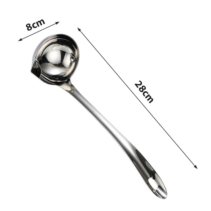 Stainless Steel Soup Colander Spoon
