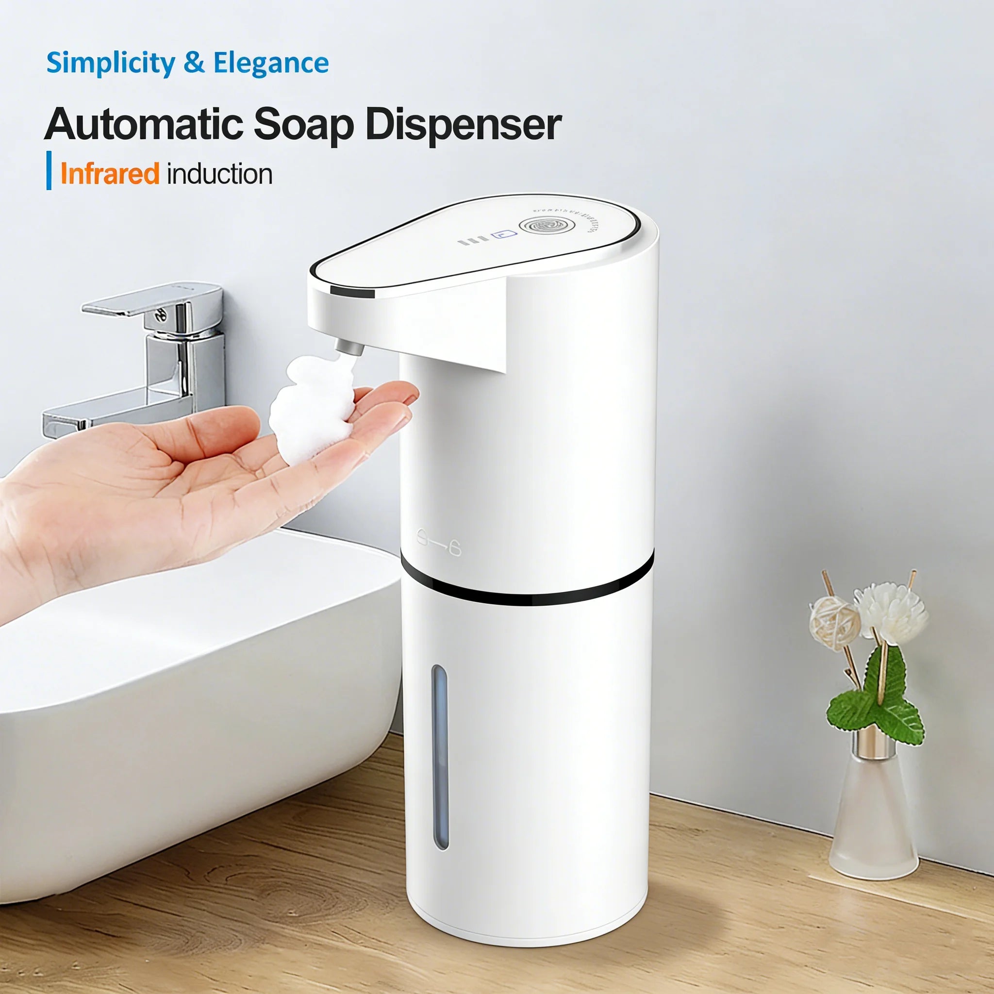 AuraFoam™ Touchless Soap Dispenser – Smart Rechargeable Foaming System