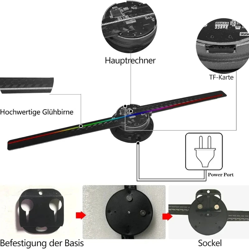 3D Hologram Fan Display