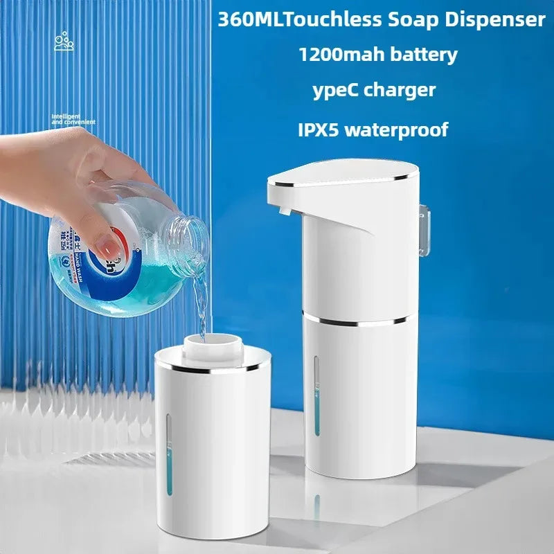 AuraFoam™ Touchless Soap Dispenser – Smart Rechargeable Foaming System