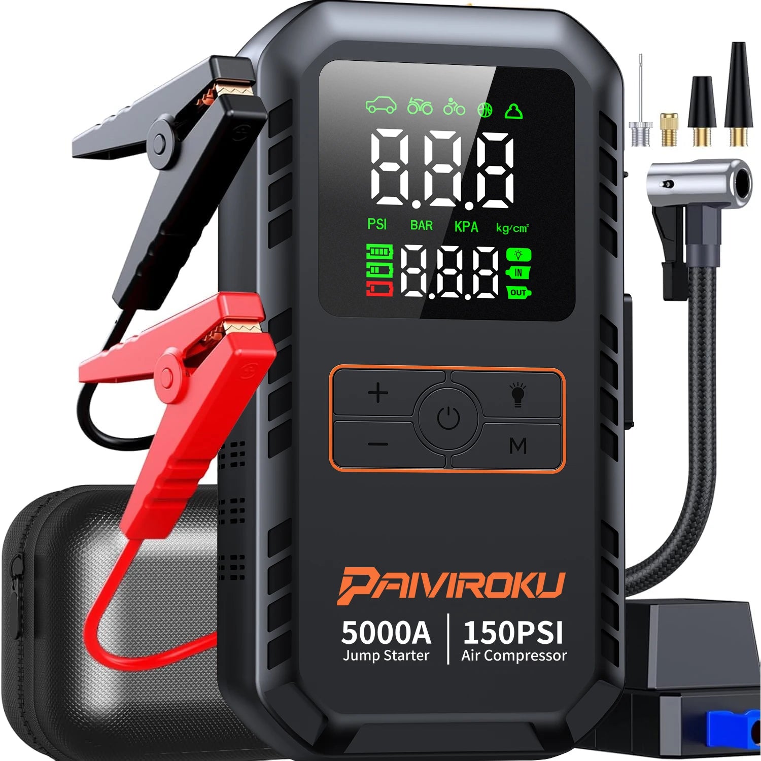 Car Jump Starter with Air Compressor